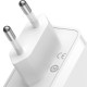 Зарядний пристрій Baseus GaN5 Pro Fast Charger 2C+U 140W + Cable 1.0m Type-C 240W white (CCGP100202)