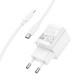 Зарядное устройство HOCO C146A Charm USB-C PD20W + cable USB-C to Lightning White (6942007630252)