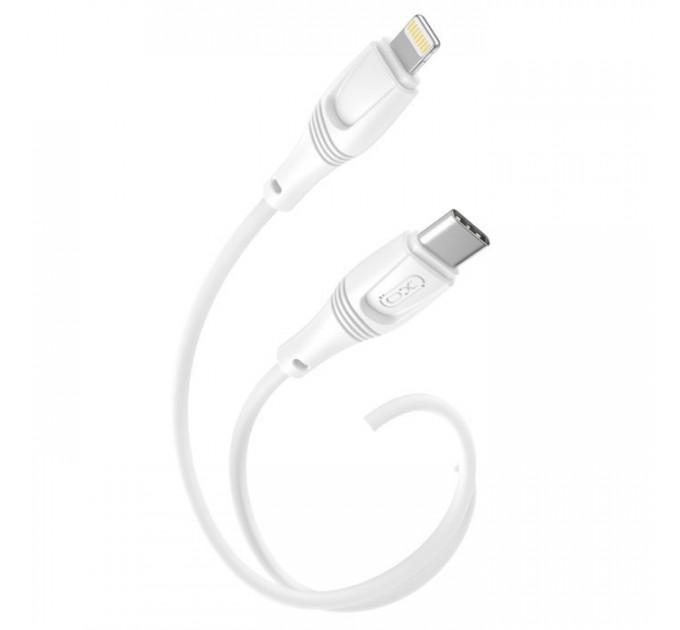 Дата кабеля USB-C to Lightning 1.0m 27W High Elastic Zeus XO (NBQ239A_White)