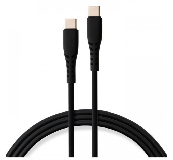 Дата кабеля USB-C to USB-C 1.2m 60W Silicon Black Vinga (VCDCCC2612SB) Дата кабеля USB-C to USB-C 1.2m 60W Silicon Black Vinga (VCDCCC2612SB)