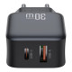 Зарядний пристрій XO L156 USB-C PD30W + USB-A QC3.0 Black (L156.black)