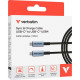 Дата кабель USB-C to USB-C 1.2m 240W black Verbatim (31847)