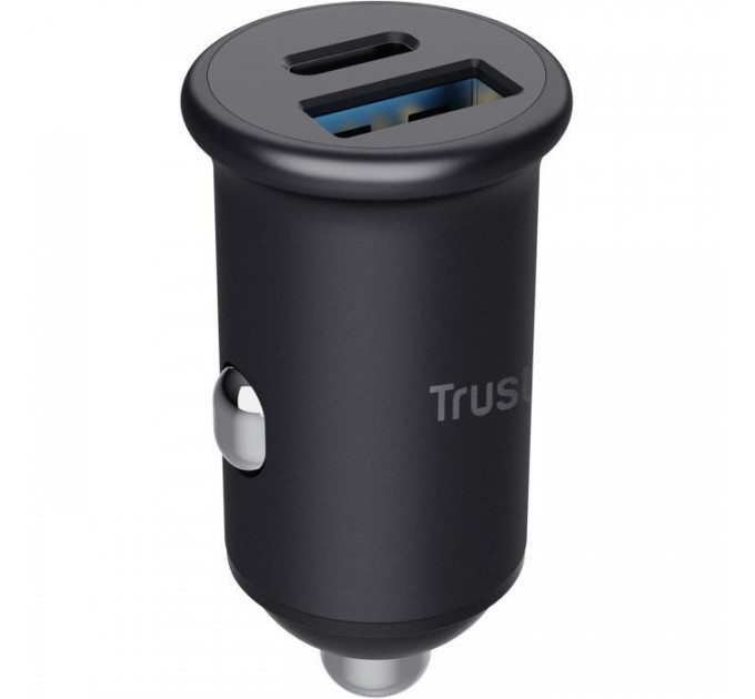 Зарядний пристрій Trust USB-C PD25W + USB QC12W 37W Black (25197_TRUST)