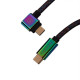 Дата кабель USB-C + USB A to USB-C 1.08m Premium Coiled Aviator black Keychron (CAB7_KEYCHRON)