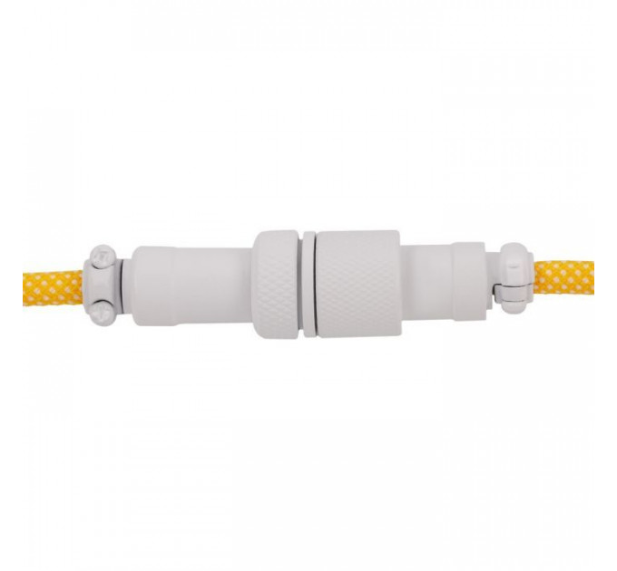 Дата кабель USB-C + USB A to USB-C 1.36m Coiled Aviator yellow Keychron (CAB16_KEYCHRON)