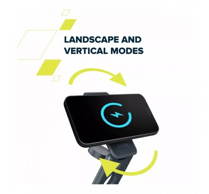 Зарядний пристрій Canyon Foldable wireless charger 15W 3in1 Metal (CNS-WCS309M)