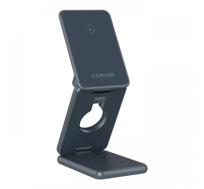 Зарядний пристрій Canyon Foldable wireless charger 15W 3in1 Metal (CNS-WCS309M) Зарядний пристрій Canyon Foldable wireless charger 15W 3in1 Metal (CNS-WCS309M)