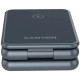 Зарядний пристрій Canyon Foldable wireless charger 15W 3in1 Metal (CNS-WCS309M)