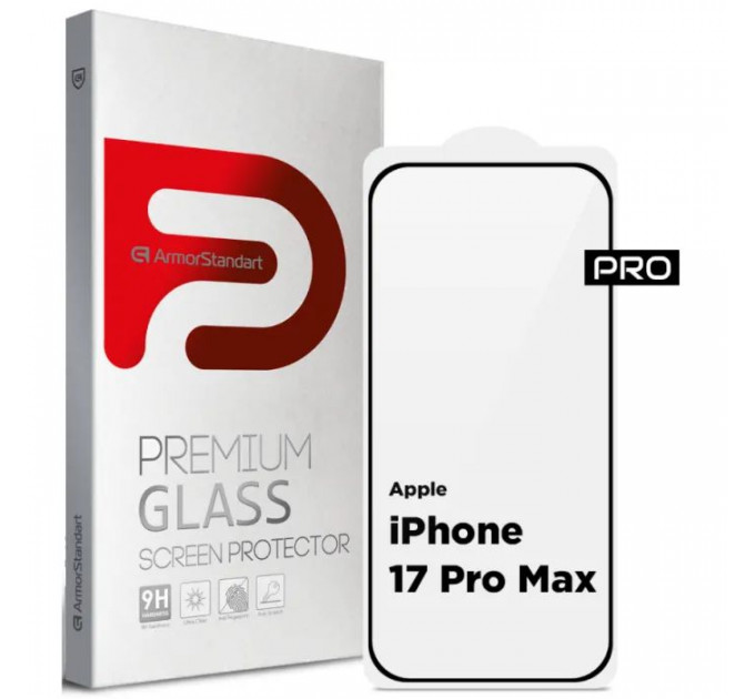 Скло захисне Armorstandart Pro Apple iPhone 17 Pro Max (ARM86212)