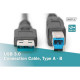 Дата кабель USB 3.0 AM\/BM 1.8m black Digitus (AK-300115-018-S)