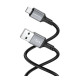 Дата кабель USB 2.0 AM to Micro 5P 1.0m silicone black BOROFONE (6974443386387)