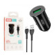 Зарядное устройство для XO USB QC3.0 18W + cable USB to Lightning black (TZ12-L-BK)