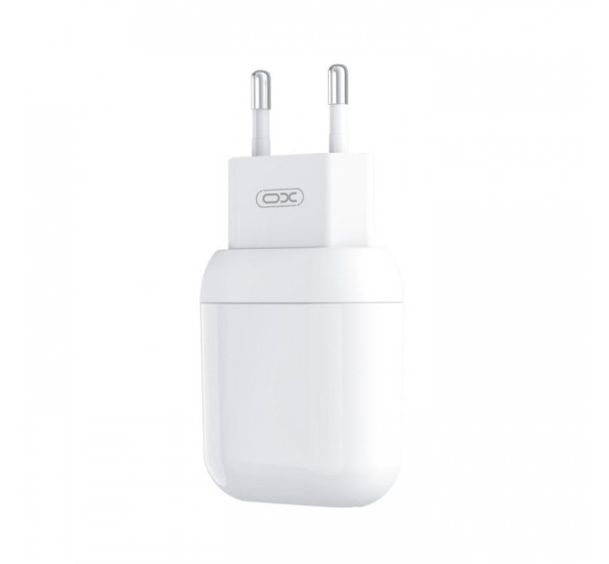 Зарядное устройство XO 2xUSB 2.4A + cable USB to Lightning white (L78-L-WH)