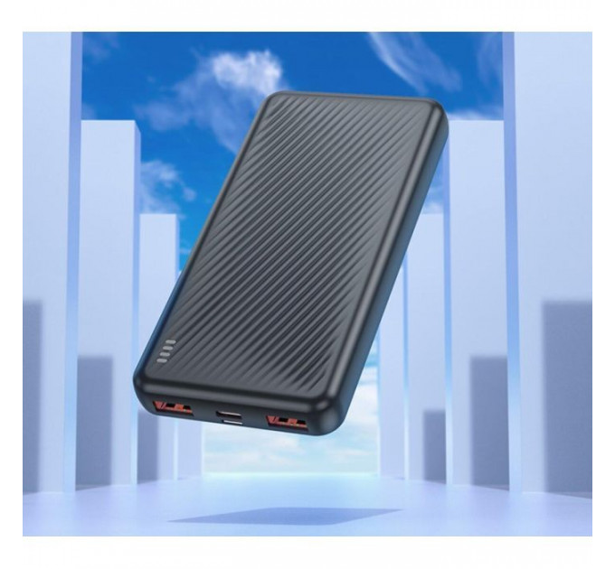 Батарея універсальна BOROFONE 10000mAh BJ56 Graceful 22.5W PD\/20W Black (6941991111808)