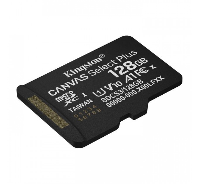 Карта памяти Kingston 128GB microSDXC 10 UHS-I V10 A1 Canvas Select Plus (SDCS3\/128GBSP)