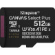 Карта пам/'яті Kingston 512GB microSDXC class 10 UHS-I U3 V30 A1 Canvas Select Plus (SDCS3\/512GBSP)