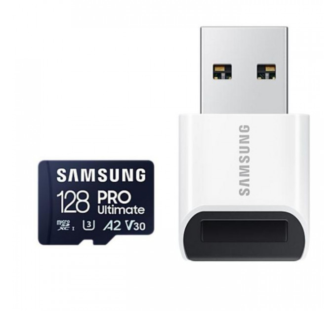 Карта памяти Samsung 128GB microSDXC class 10 UHS-I U3 V30 A2 Pro Ultimate (MB-MY128SB\/WW)