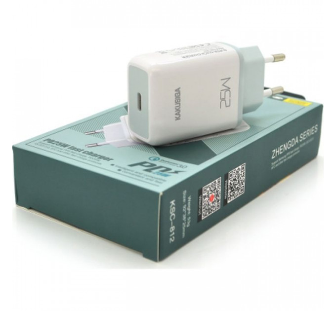 Зарядний пристрій KAKUSIGA USB-C PD25W white (KSC-812-Zhengda)