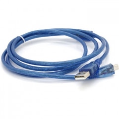 Дата кабель USB 2.0 AM to Micro 5P 1.5m blue Voltronic (YT-AM\/Mc-1.5B\/05500)