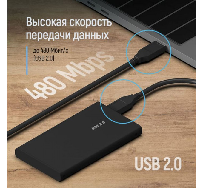 Дата кабель USB 2.0 AM\/AM 1.0m black ColorWay (CW-CBUU071-BK)