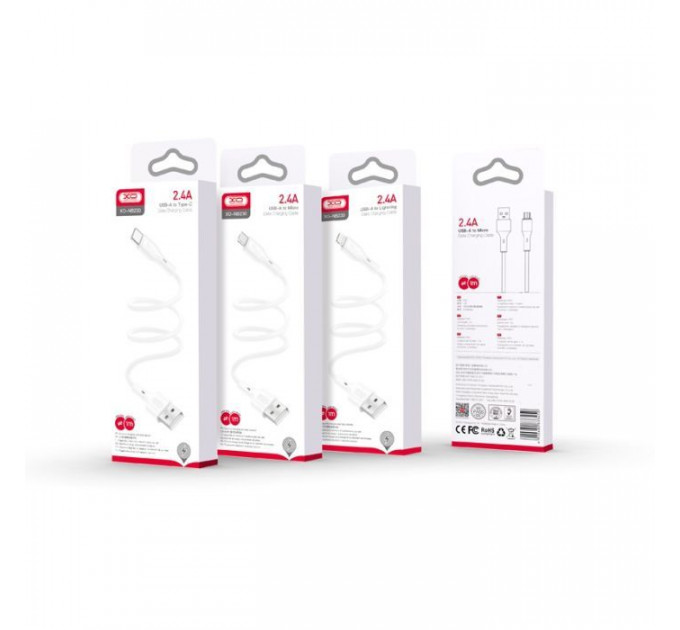 Дата кабель USB 2.0 AM to USB-C 1.0m white XO (NB230_C_White)