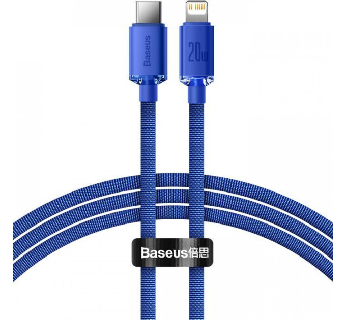 Дата кабель USB-C to Lightning 1.2m 20W blue Baseus (CAJY000203)