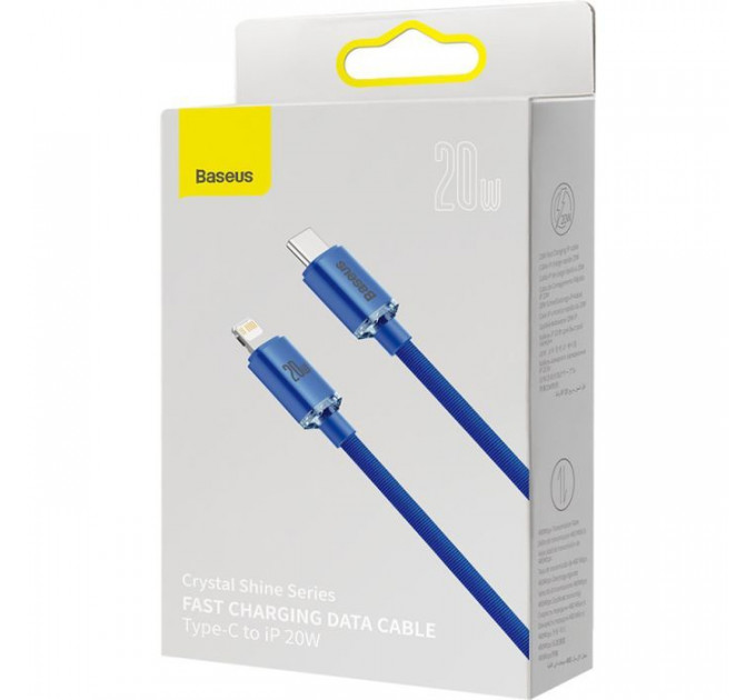 Дата кабель USB-C to Lightning 1.2m 20W blue Baseus (CAJY000203)