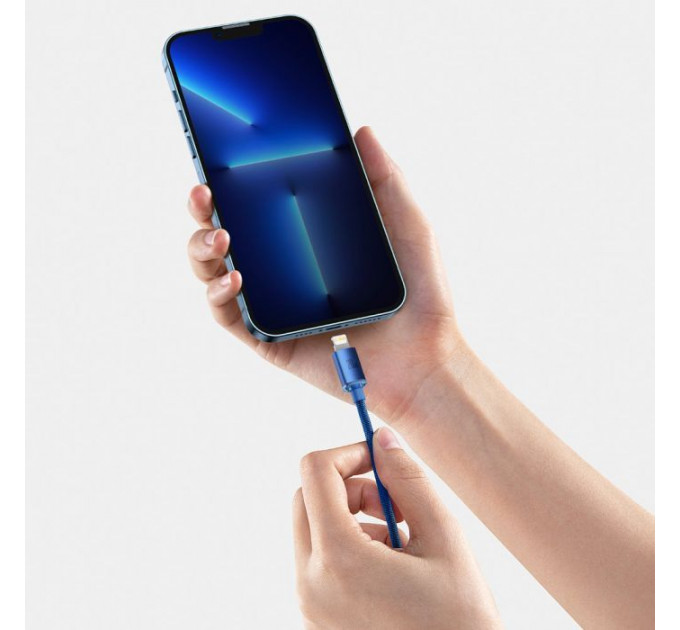 Дата кабель USB-C to Lightning 1.2m 20W blue Baseus (CAJY000203)
