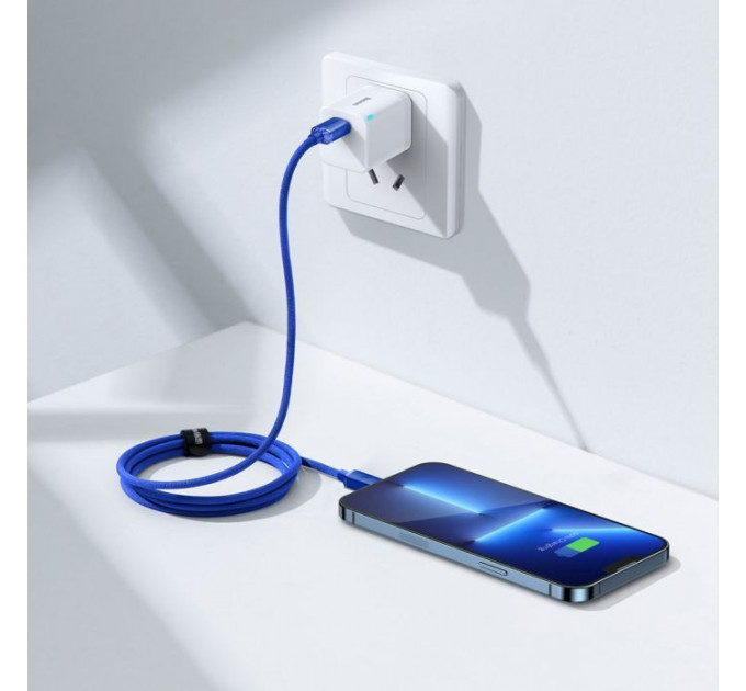 Дата кабель USB-C to Lightning 1.2m 20W blue Baseus (CAJY000203)