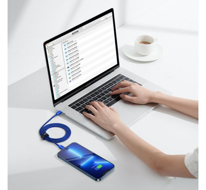 Дата кабель USB-C to Lightning 1.2m 20W blue Baseus (CAJY000203)