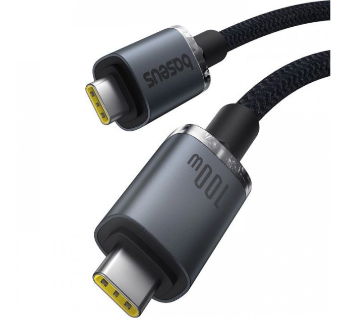 Дата кабеля USB-C to USB-C 1.5m 100W USB3.2 20Gb black Baseus (P10318204111-00)