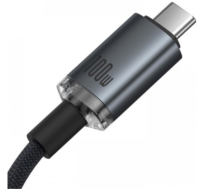 Дата кабеля USB-C to USB-C 1.5m 100W USB3.2 20Gb black Baseus (P10318204111-00)