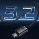 Дата кабеля USB-C to USB-C 1.5m 100W USB3.2 20Gb black Baseus (P10318204111-00)