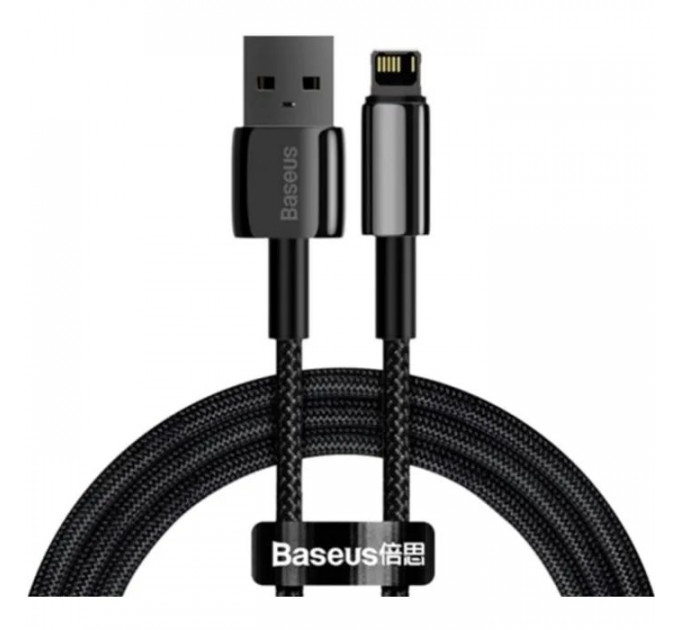 Дата кабель USB 2.0 AM to Lightning 1.0m 2.4A black Baseus (CALWJ-01)