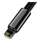 Дата кабель USB 2.0 AM to Lightning 1.0m 2.4A black Baseus (CALWJ-01)