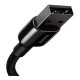 Дата кабель USB 2.0 AM to Lightning 1.0m 2.4A black Baseus (CALWJ-01)