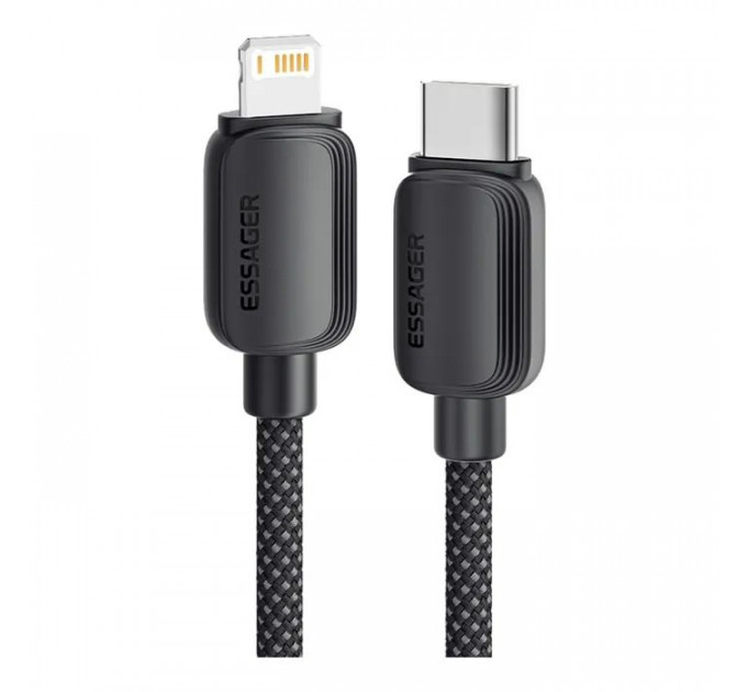 Дата кабель USB-C to Lightning 2.0m 20W black Essager (EXCTL-WLA01-P) Дата кабель USB-C to Lightning 2.0m 20W black Essager (EXCTL-WLA01-P)