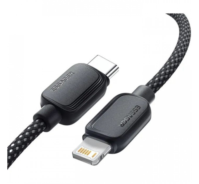 Дата кабель USB-C to Lightning 2.0m 20W black Essager (EXCTL-WLA01-P)