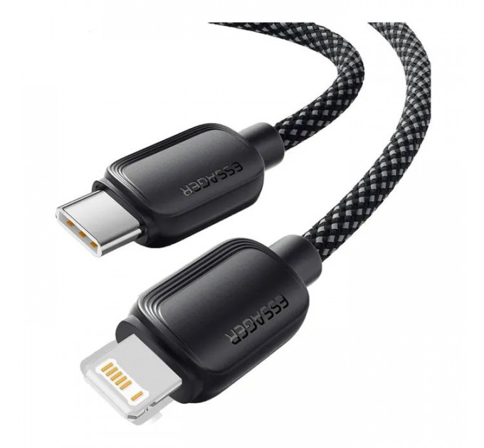 Дата кабель USB-C to Lightning 2.0m 20W black Essager (EXCTL-WLA01-P)