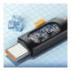 Дата кабель USB 2.0 AM to USB-C 2.0m 7A LED black Essager (EXCT-XYA01-P)