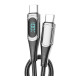 Дата кабеля USB-C to USB-C 2.0m 100W Digital Display black Essager (ES-XCTT1-YDA01)