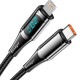 Дата кабель USB-C to Lightning 2.0m 20W Digital Display black Essager (EXCTL-YDA01)