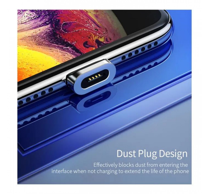 Дата кабель USB 2.0 AM to Lightning Magnetic black Essager (EXCCXL-ML01)