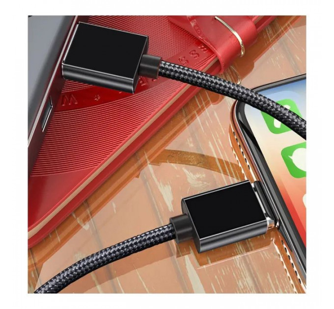 Дата кабель USB 2.0 AM to Lightning Magnetic black Essager (EXCCXL-ML01)