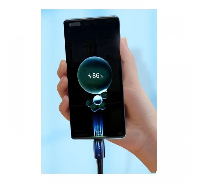 Дата кабель USB-C to USB-C 0.5m 100W black Essager (EXCTT1-CGB01)