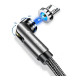 Дата кабель USB 2.0 AM to Micro 5P 1.0m magnetic black Essager (EXCCXM-WC0G)