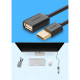 Дата кабель USB 2.0 AM\/AF 1.0m US103 black Ugreen (10314)