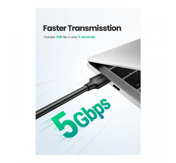 Дата кабель USB 3.0 AM\/AM 2.0m US128 black Ugreen (10371)