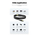 Дата кабель USB 3.0 AM\/AM 2.0m US128 black Ugreen (10371)