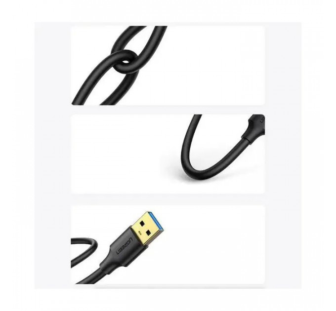 Дата кабель USB 3.0 AM\/AM 3.0m US128 black Ugreen (90576)